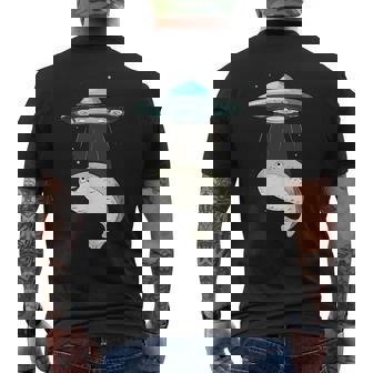 面白いサカバンバスピス フィッシュミーム Ufo アブダクション メンズTシャツ バックプリント - Kawaiitshirt