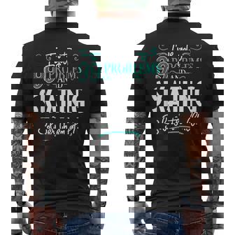 面白いスケートグラフィック I've Got 99 Problems メンズTシャツ バックプリント - Kawaiitshirt