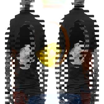 面白いセキセイインコ イエロー セキセイインコ ペット 鳥好きのギフト メンズTシャツ バックプリント - Kawaiitshirt