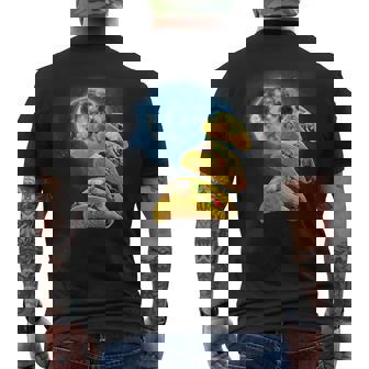 面白いタコスシャツ – タコス好きのタコスハウリングアットザムーン メンズTシャツ バックプリント - Kawaiitshirt