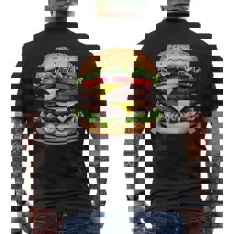 面白いチーズバーガーハンバーガーデザイン キッズ 男女兼用 メンズTシャツ バックプリント - Kawaiitshirt