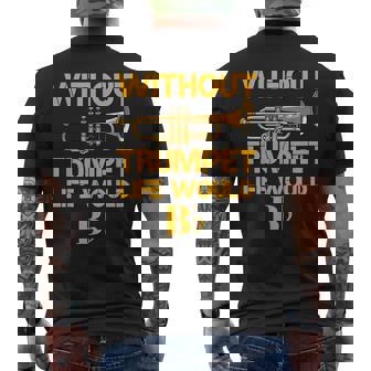 面白いトランペットシャツ 駄じゃれマーチングバンド トランペットジャズミュージシャン メンズTシャツ バックプリント - Kawaiitshirt