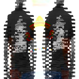 面白いパーティー かわいいビション・フリーゼ ソンブレロ サングラス メンズTシャツ バックプリント - Kawaiitshirt