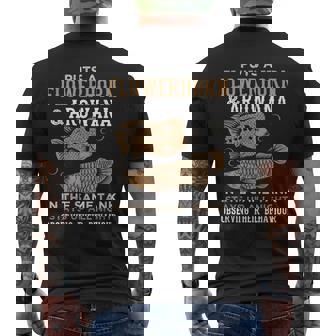 面白いフラワーホーンとアロワナのデザイン 魚族館 メンズTシャツ バックプリント - Kawaiitshirt