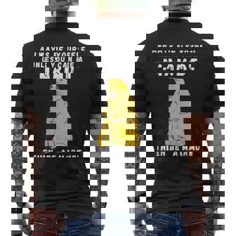 面白いマーモットヴィンテージ面白いことわざマーモット愛好家ジョーク メンズTシャツ バックプリント - Kawaiitshirt