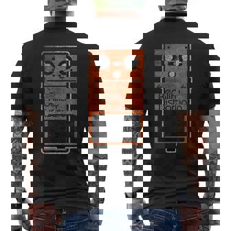 面白いリアリティディストーションエフェクトペダル メンズTシャツ バックプリント - Kawaiitshirt