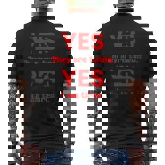 面白い双子子育てはい双子ですはい私は疲れています メンズTシャツ バックプリント - Kawaiitshirt