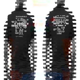 面白い植物の言葉 かわいい多肉植物 メンズTシャツ バックプリント - Kawaiitshirt