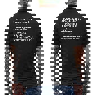 面白い皮肉 アメリカン カールの猫との計画があります メンズTシャツ バックプリント - Kawaiitshirt