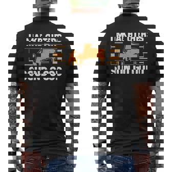 面白い音楽伴奏者 I Make Othersound Good Accompany メンズTシャツ バックプリント - Kawaiitshirt