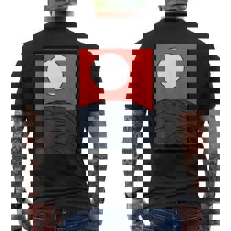 面白デザイン制作クラブオリジナルデザイン注目度no1日本のカルタ 花札 月 メンズTシャツ バックプリント - Kawaiitshirt