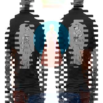 韓国伝統韓服を着た韓国の美少女 メンズTシャツ バックプリント - Kawaiitshirt