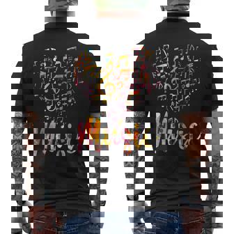 音楽家ギフト 楽器 音符 ト音記号 メンズTシャツ バックプリント - Kawaiitshirt