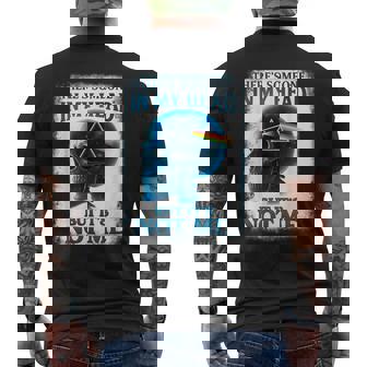 頭の中に誰かがいるけどスケルトンって言ってるのは私じゃない メンズTシャツ バックプリント - Kawaiitshirt