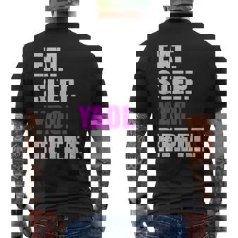 食べて寝てヤオイリピートヤオイボーイの恋愛漫画 メンズTシャツ バックプリント - Kawaiitshirt