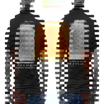 食パン トースト 食べ物 思考 おもしろい グルテンフリー ノベルティ メンズTシャツ バックプリント - Kawaiitshirt