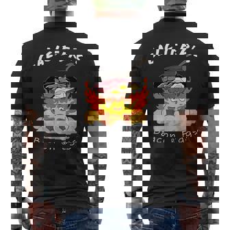 食品愛好家、カルシファーのベーコン、エッグクック。 メンズTシャツ バックプリント - Kawaiitshirt