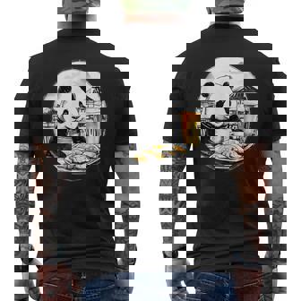 餃子 パンダ おもしろ 面白い ギョーザ ビール 和風 メンズTシャツ バックプリント - Kawaiitshirt