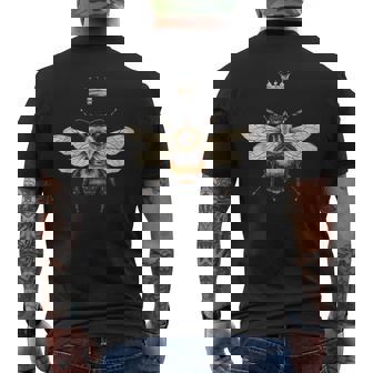 養蜂愛好家のためのモダンなフレンチ女王蜂。 メンズTシャツ バックプリント - Kawaiitshirt