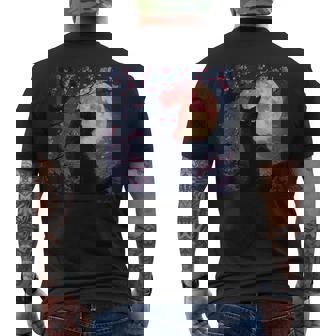 魅惑の赤い月 メンズTシャツ バックプリント - Kawaiitshirt