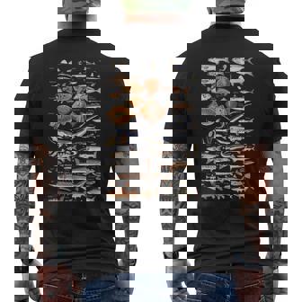 魚の概要と名前。 メンズTシャツ バックプリント - Kawaiitshirt