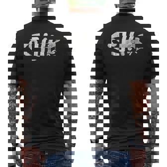 魚の骨格、面白い動物。 メンズTシャツ バックプリント - Kawaiitshirt