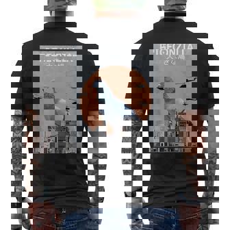 鳩 ハト おもしろ 鳥 動物 鳩 恋人 メンズTシャツ バックプリント - Kawaiitshirt