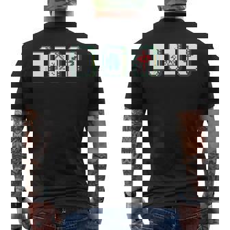 麻雀 白 發 中 Mahjong 麻雀牌 発 メンズTシャツ バックプリント - Kawaiitshirt