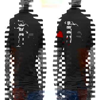 黒ひげ海賊旗-オリジナルエドワード・ティーチ メンズTシャツ バックプリント - Kawaiitshirt