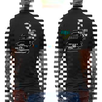 黒塗りの高級車よりも怖い無車検の軽自動車 メンズTシャツ バックプリント - Kawaiitshirt