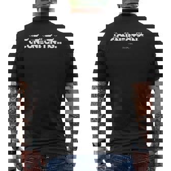 黒猫のウィズ 通信中 メンズTシャツ バックプリント - Kawaiitshirt