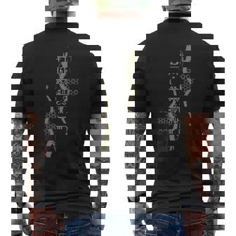 龍体文字 とほかみえみため とほかみえひため かごめ 上り龍下り龍 陰陽 龍神 フトマニ図 神代文字 開運 言霊 お守り メンズTシャツ バックプリント - Kawaiitshirt