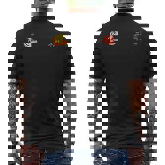 ６歳画伯の作品『虎 福 ビンテージベトジャン風』 メンズTシャツ バックプリント - Kawaiitshirt