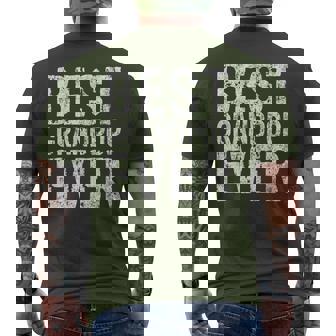 Best Grandpop Ever Christmas Father's Day Men's T-shirt Back Print - Monsterry
