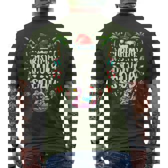 Christmas In July 2025 Squad Summer Beach Vacation Xmas Cool Men's T-shirt Back Print | Mazezy