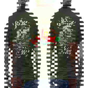 Christmas In July Hippie Rv Camping Camping Lover Men's T-shirt Back Print | Mazezy