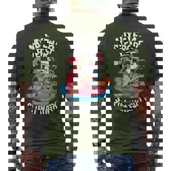 Christmas In July Mid-Year Report Still Naughty Men's T-shirt Back Print - Monsterry