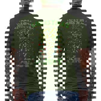 Christmas In July Palm Tree Hawaii Beach Summer Vacation Men's T-shirt Back Print - Thegiftio