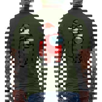 Christmas Costume Amongtars Game Us ビンテージ メンズTシャツ バックプリント - Kawaiitshirt