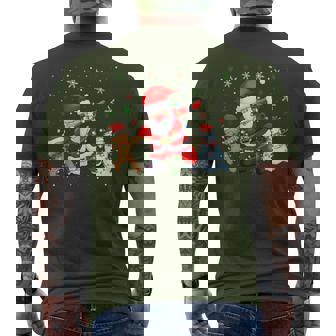 Dabbinganta Christmas おかしいdabサンタクロースクリスマス メンズTシャツ バックプリント - Kawaiitshirt