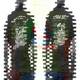 Mid Year Report Still Naughty Christmas In July Santa Men's T-shirt Back Print - Thegiftio UK