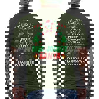 Be Nice To The Disc Jockeyanta Dj Disc Jockey Christmas メンズTシャツ バックプリント - Kawaiitshirt