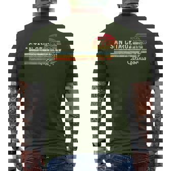 Santa Cruz Ca California Retro 70S 80Surfer T-Shirt mit Rückendruck - Seseable