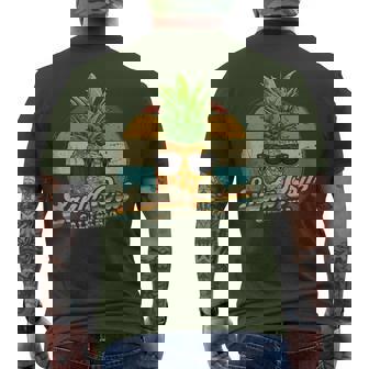 Santa Cruz California Piña Beach 70S 80Sintage Retro In Mangas Camiseta Hombre Estampado Espalda - Regaloses