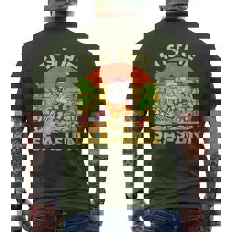 Tis The Sea Sun Santa Beach Summer Christmas In July Summer Men's T-shirt Back Print - Thegiftio UK