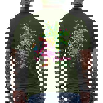 Tropical Christmas In July Men's T-shirt Back Print | Mazezy