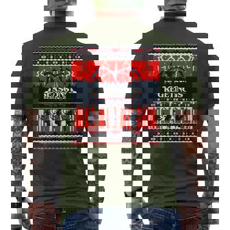 ストレンジャー・シングス Xmas Mind Flayer 逆さまファン記念品 メンズTシャツ バックプリント - Kawaiitshirt