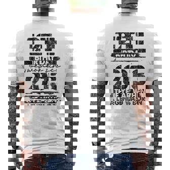 12 Year Old Vintage 2013 Limited Edition 12Th Birthday Men's T-shirt Back Print - Thegiftio UK