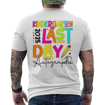 2025 Last Day Of School Autograph Kindergarten Graduation Men's T-shirt Back Print - Thegiftio UK