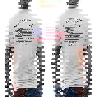 250 Years Of Freedom 250Th Anniversary Usa Flag 4Th Of July Men's T-shirt Back Print - Thegiftio